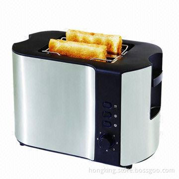Toaster with 2 Slices and Stainless Steel Housing, 850-1,000W Power